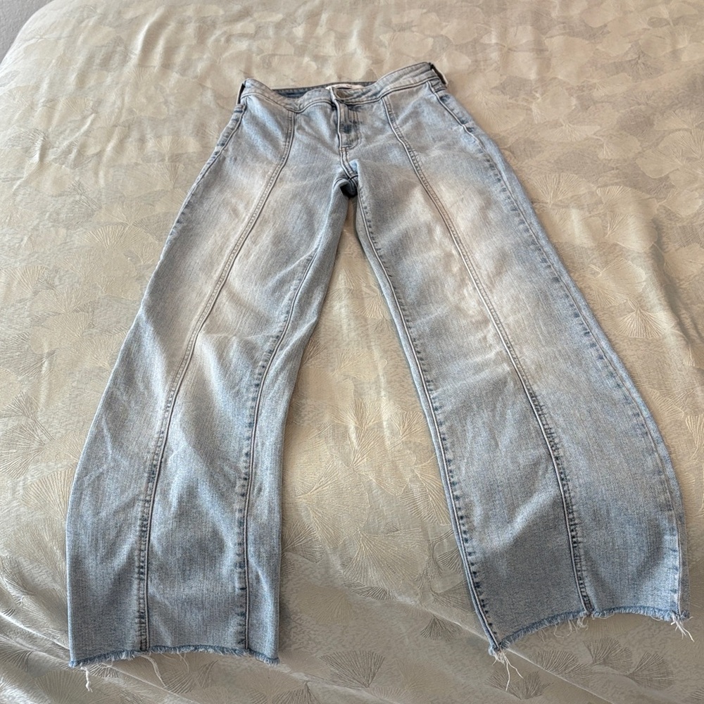 Stylish Light Blue Flare Jeans